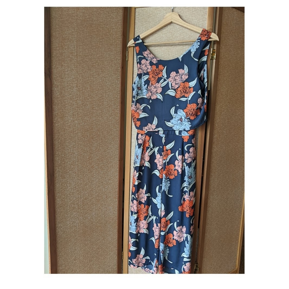 Floral midi jumpsuit